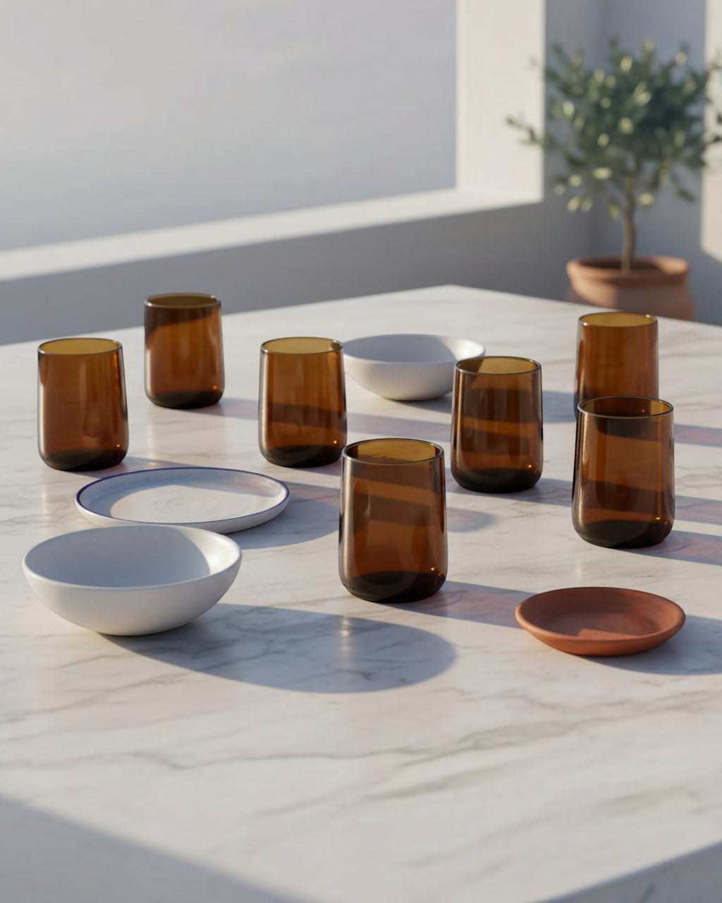 The Aegean Amber Tumblers