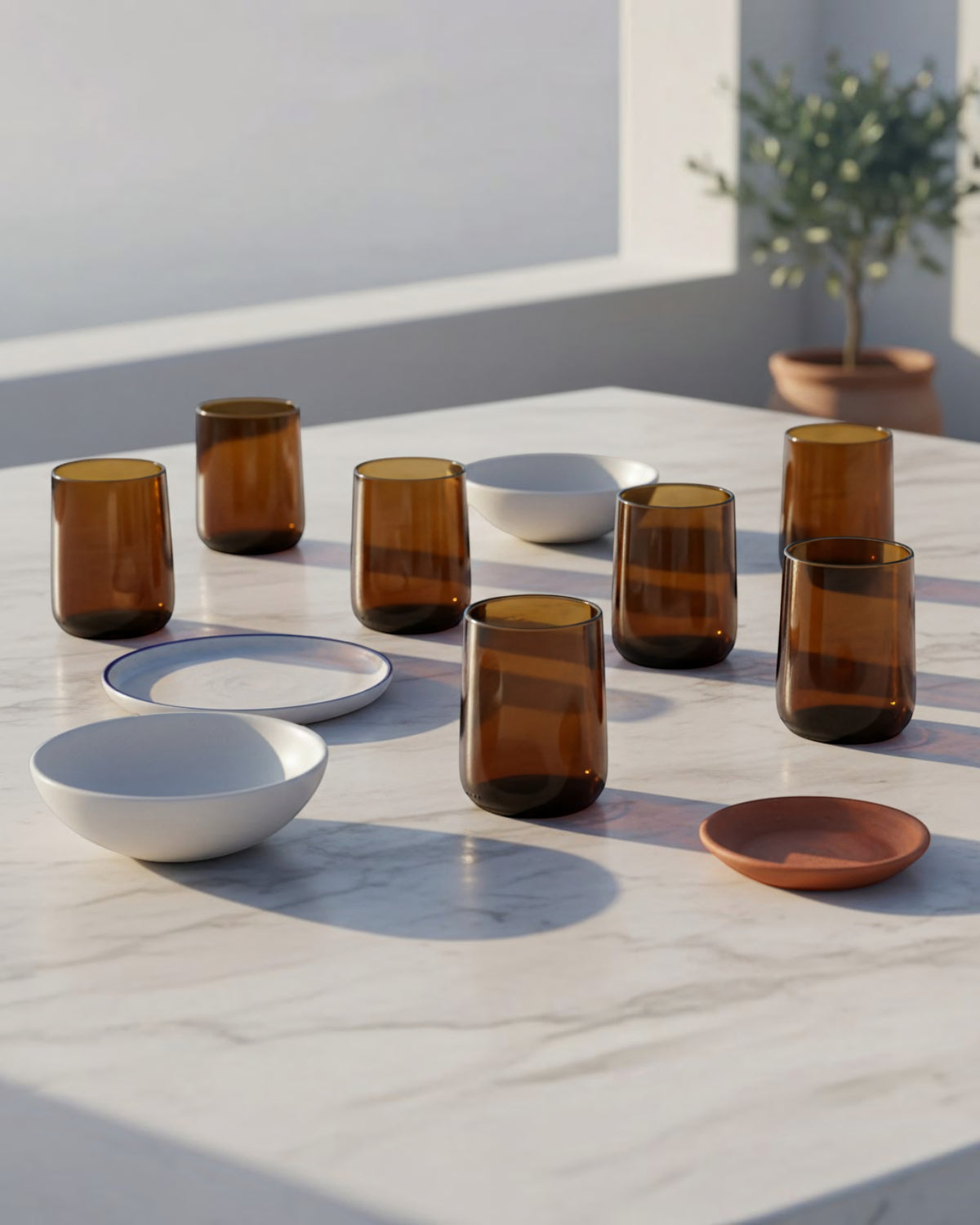 The Aegean Amber Tumblers