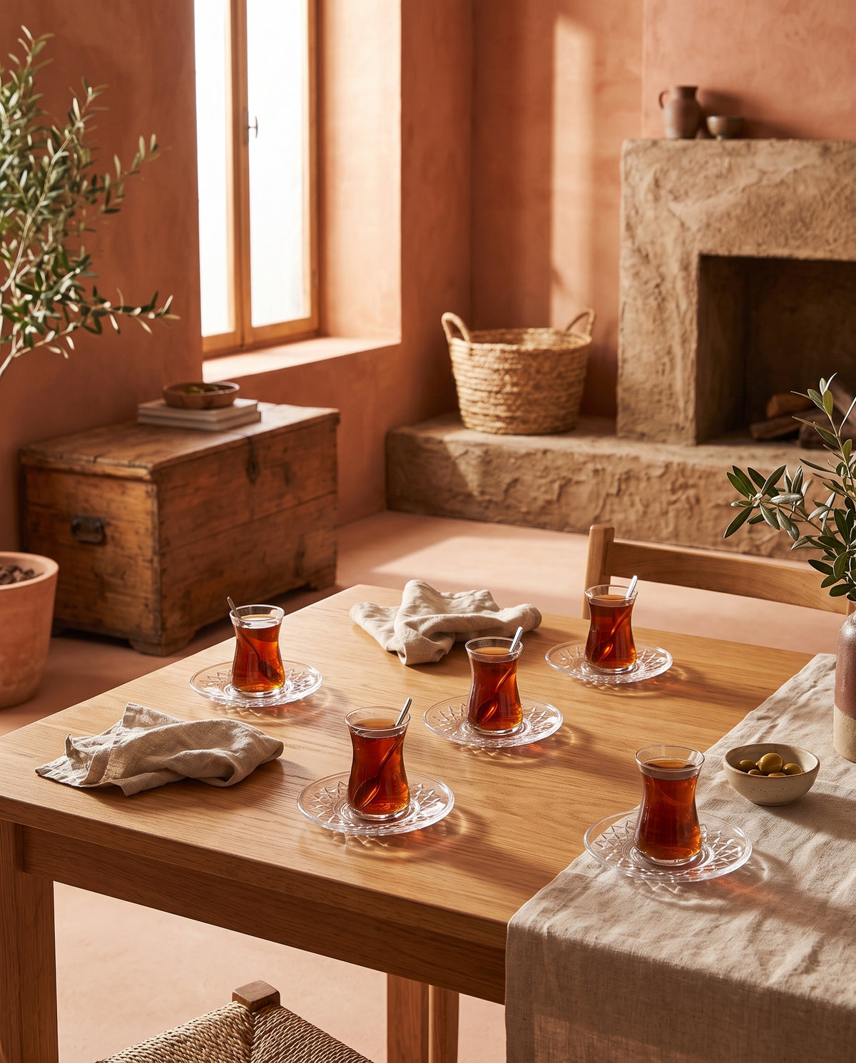 Hand Trimmed Turkish Tea Saucers