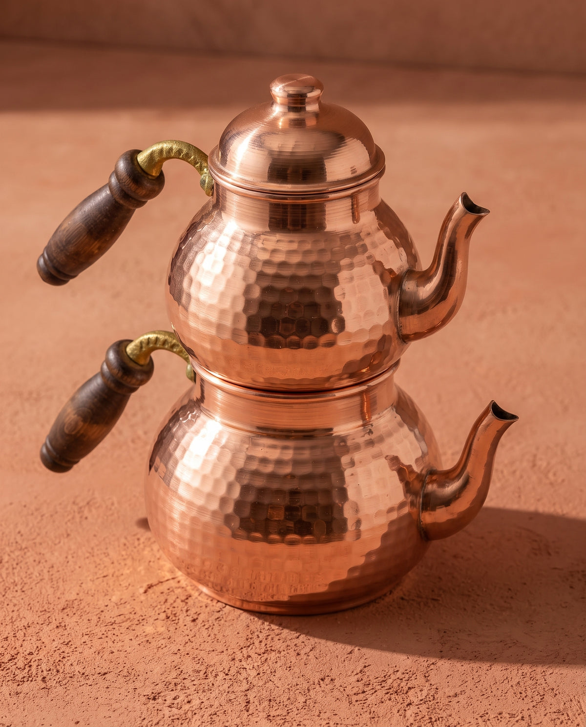 Hand-Hammered Turkish Copper Teapot